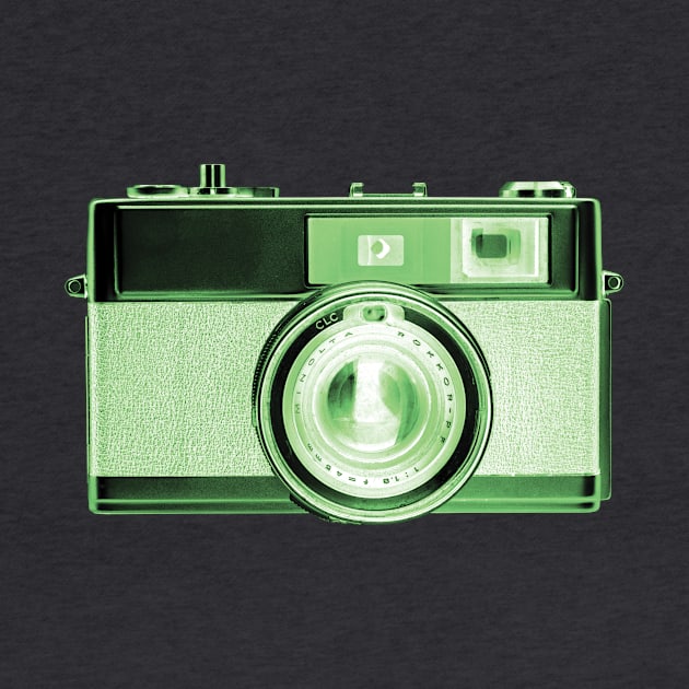 Green - Vintage 1960s Rangefinder Camera by DecPhoto